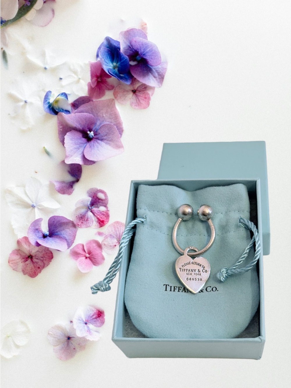 Tiffany & Co. silver 925 Return to Heart key ring